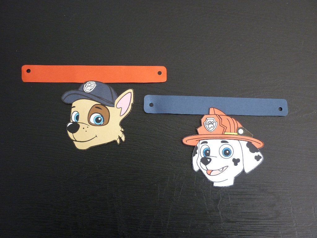 Paw Patrol versiering /  Marshall & Chase letterslinger, Ophalen of Verzenden, Zo goed als nieuw, Versiering, Verjaardag