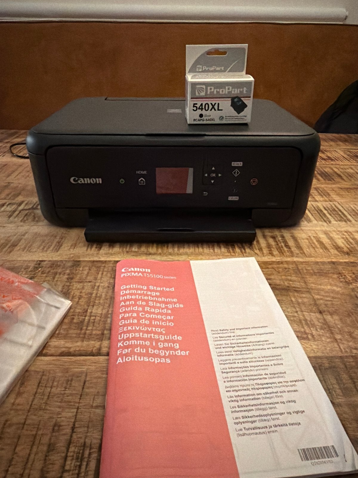 Canon PIXMA TS5100 serie printer met zwarte cartridge, Computers en Software, Gebruikt, Inkjetprinter, All-in-one, Kleur printen