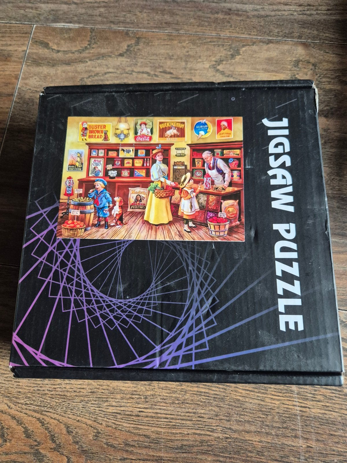 Vintage Winkel Legpuzzel - Gezellig Tafereel, Ophalen of Verzenden, 500 t/m 1500 stukjes, Gebruikt, Legpuzzel