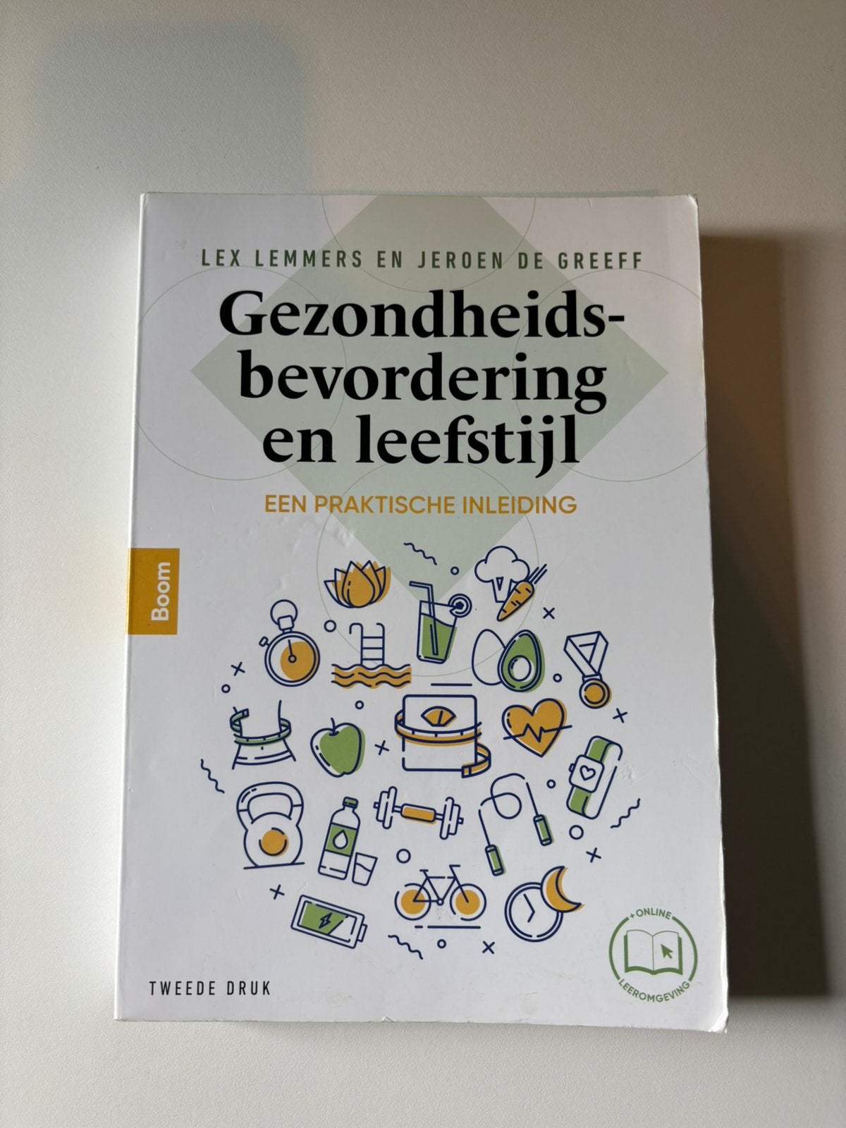 Gezondheidsbevordering en leefstijl boek, Boeken, Studieboeken en Cursussen, Ophalen, Alpha, Gelezen, HBO