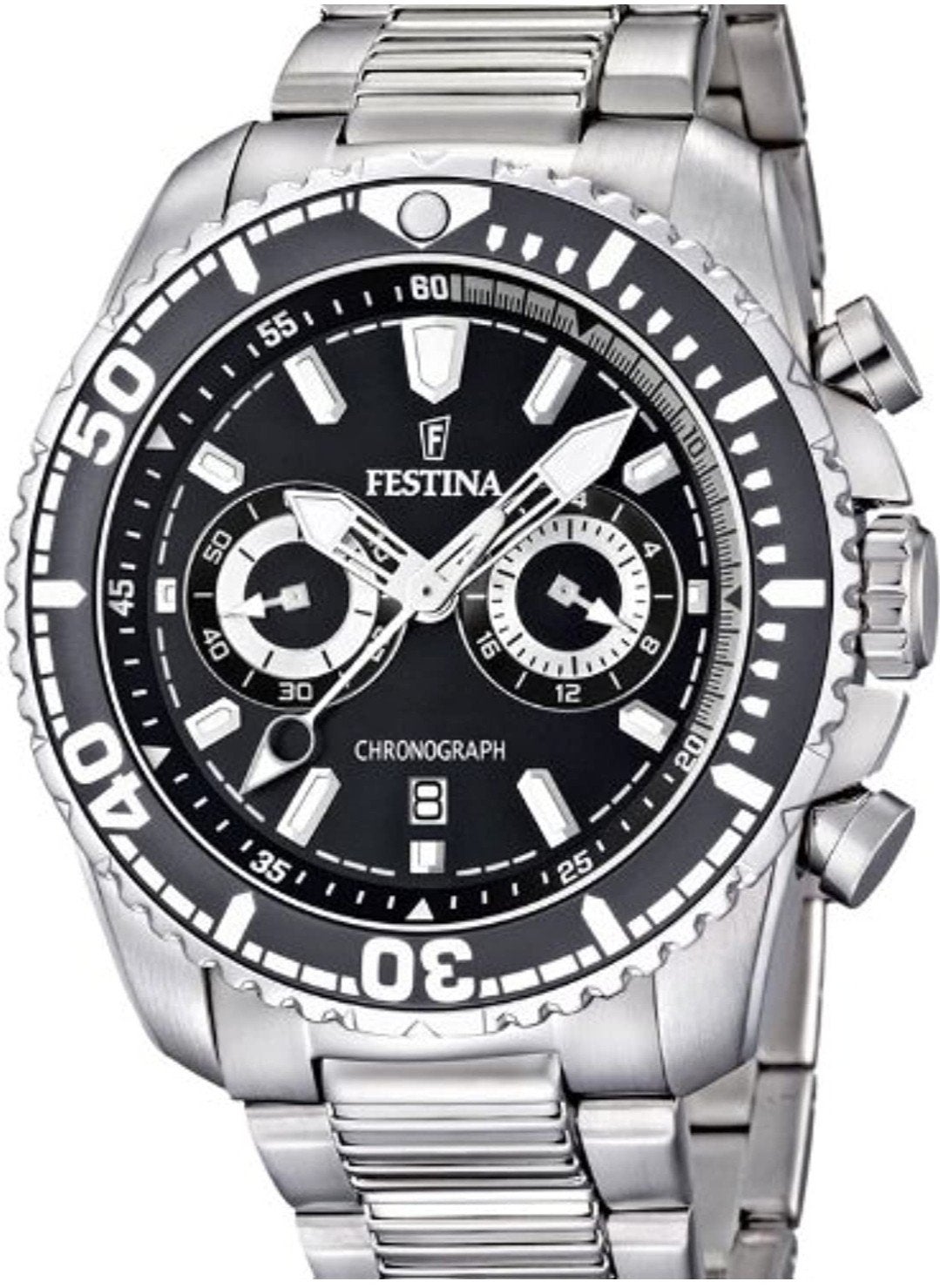 Festina Chronograph, Ophalen of Verzenden, Zo goed als nieuw, Grijs, Jongen of Meisje