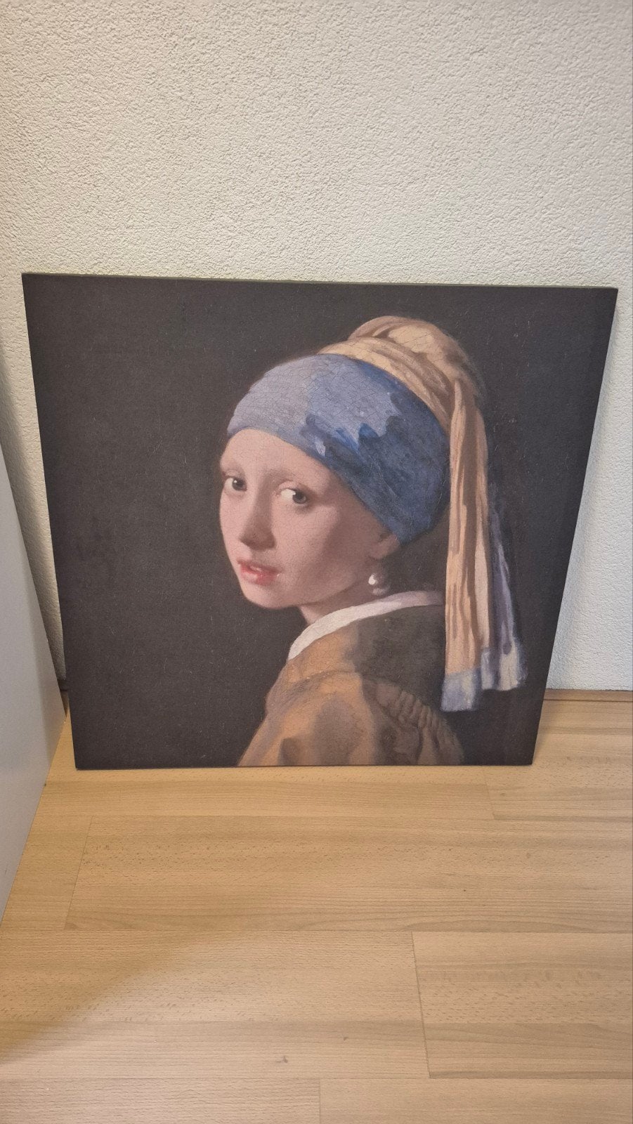 Groot canvas schilderij Meisje met de Parel - Alleen ophalen, Ophalen, Doek, Portret of Personen, Klassiek