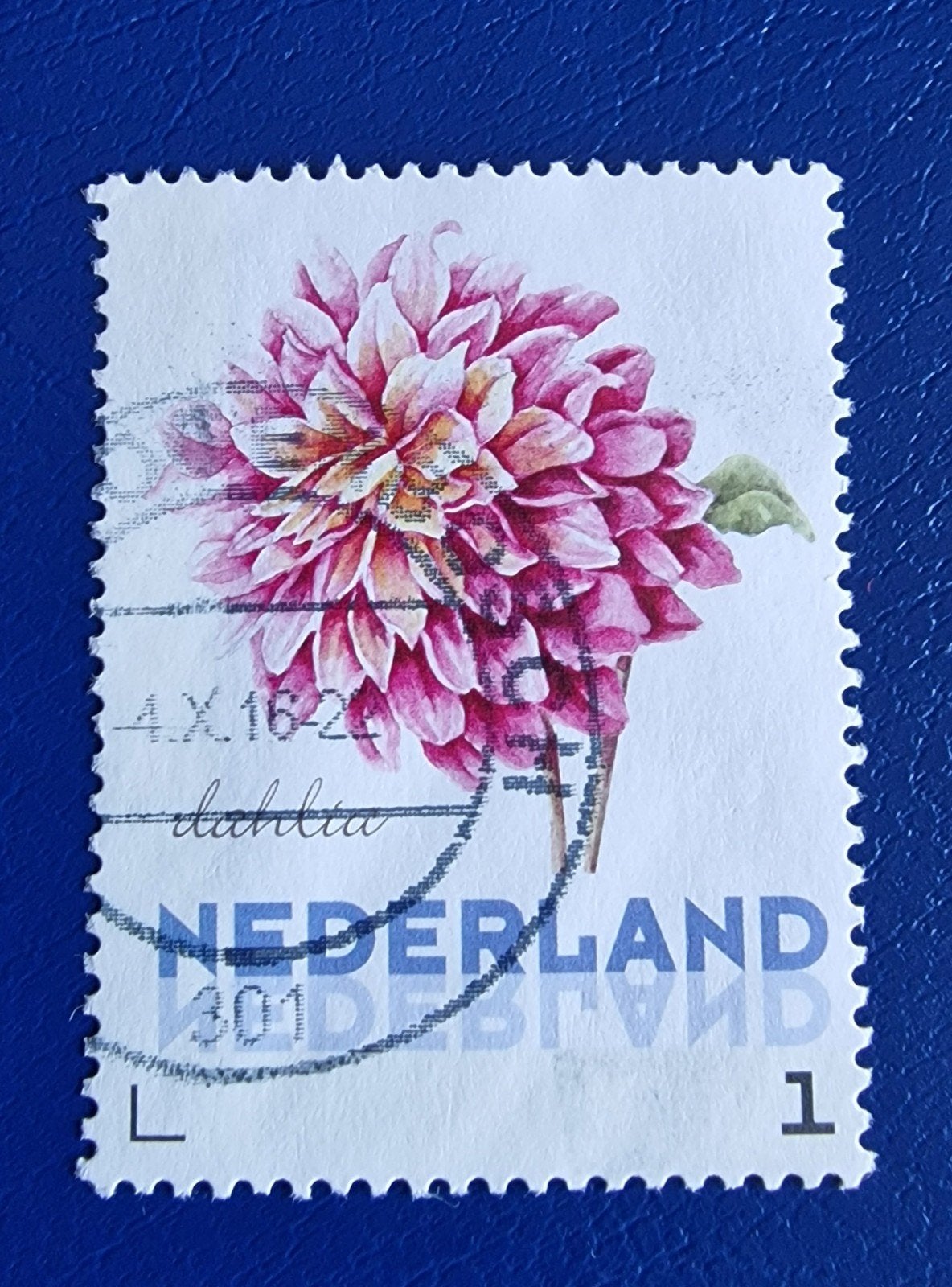 kv1258 persoonlijkevpostzegel - Dahlia - Gestempeld, Ophalen of Verzenden, Na 1940, Gestempeld