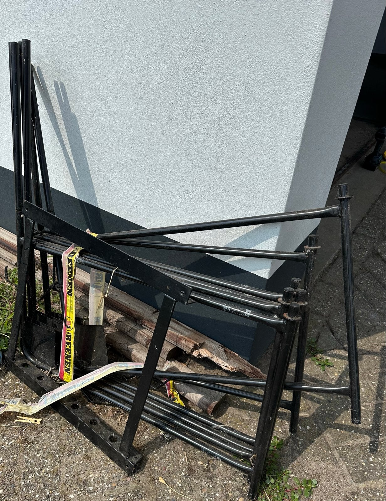 Metalen dekenrek/droogrek, Huis en Inrichting, Ophalen, Gebruikt