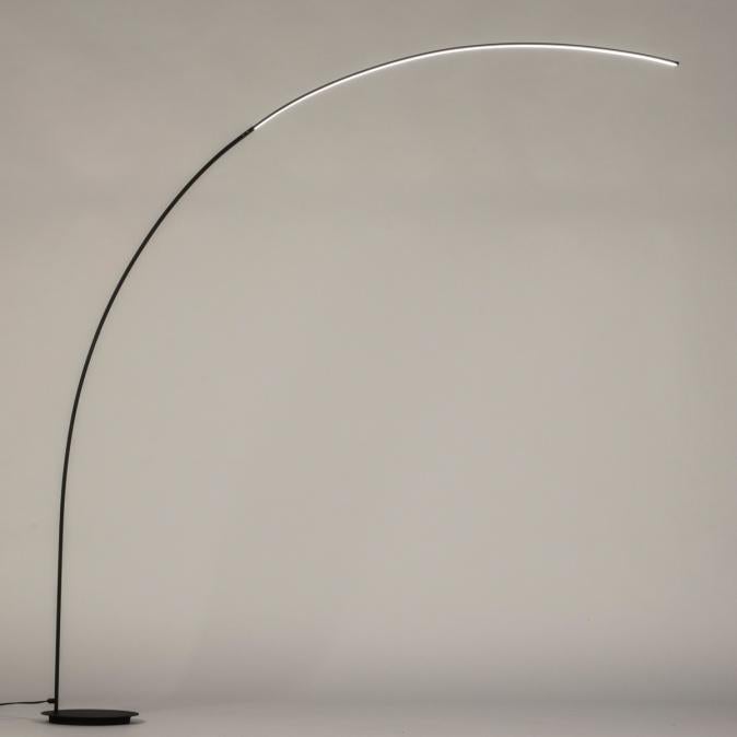 touche led booglamp dimmer zwart of staal bank tafel lamp, Ophalen of Verzenden, Nieuw, 150 tot 200 cm