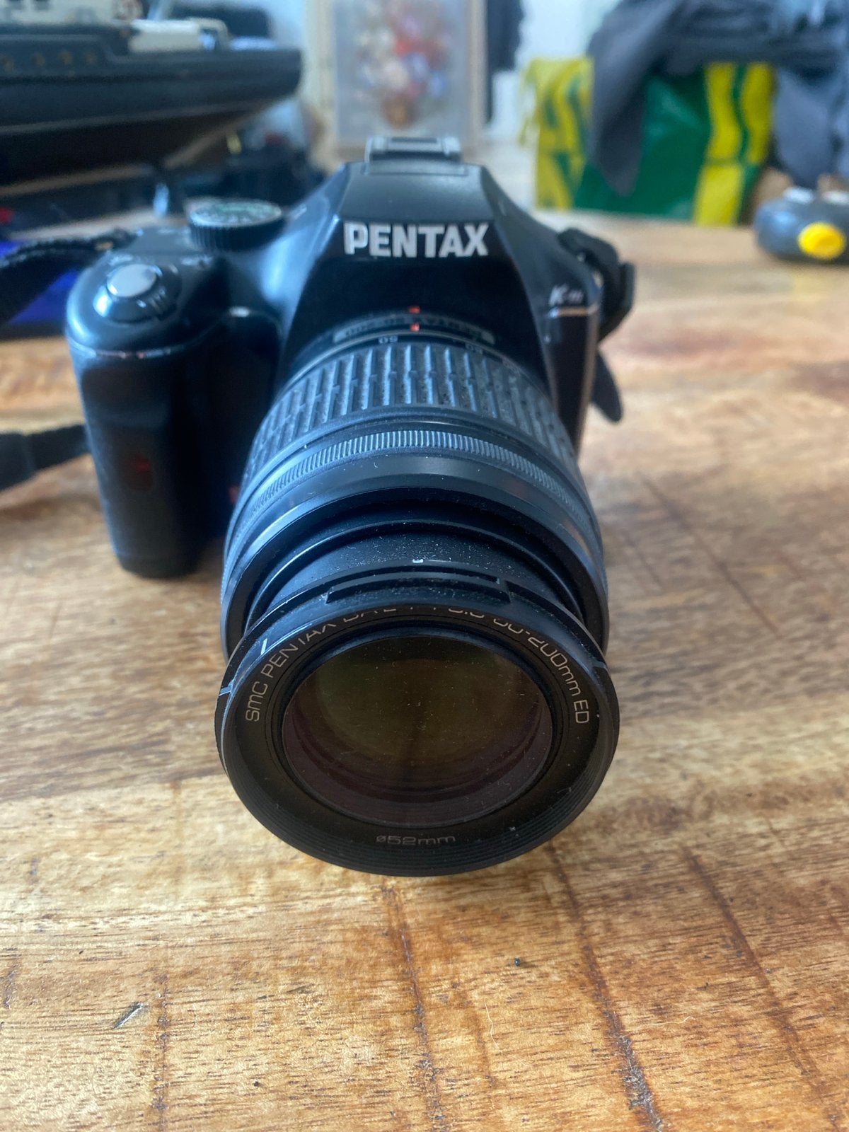 Pentax K-m Spiegelreflexcamera met 50-200mm lens, Gebruikt, Spiegelreflex, Ophalen of Verzenden, Pentax