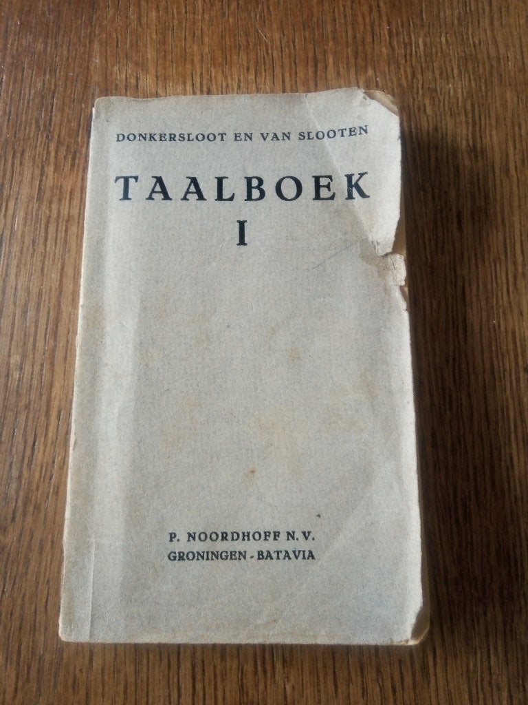 taalboek 1 *1946* donkersloot & van slooten, Ophalen of Verzenden, Gelezen, Donkersloot & van slooten