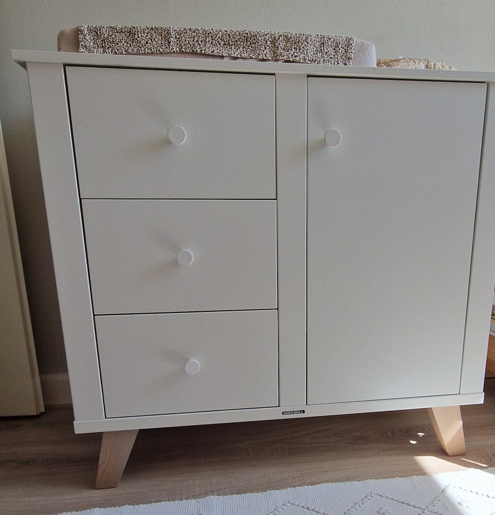Kidsmill commode wit, Kinderen en Baby's, Kinderkamer | Commodes en Kasten, Ophalen, Gebruikt, 50 tot 70 cm, 100 cm of meer