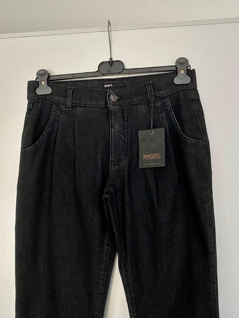 H880 Nieuw: Angels spijkerbroek jeans maat 36=S broek zwart, Zwart, Nieuw, Ophalen of Verzenden, W28 - W29 (confectie 36)