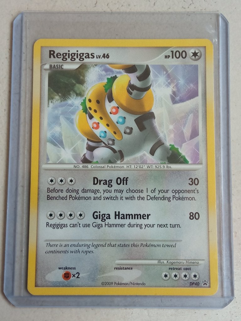 Regigigas DP/40 Promo kaart., Ophalen of Verzenden, Zo goed als nieuw, Losse kaart
