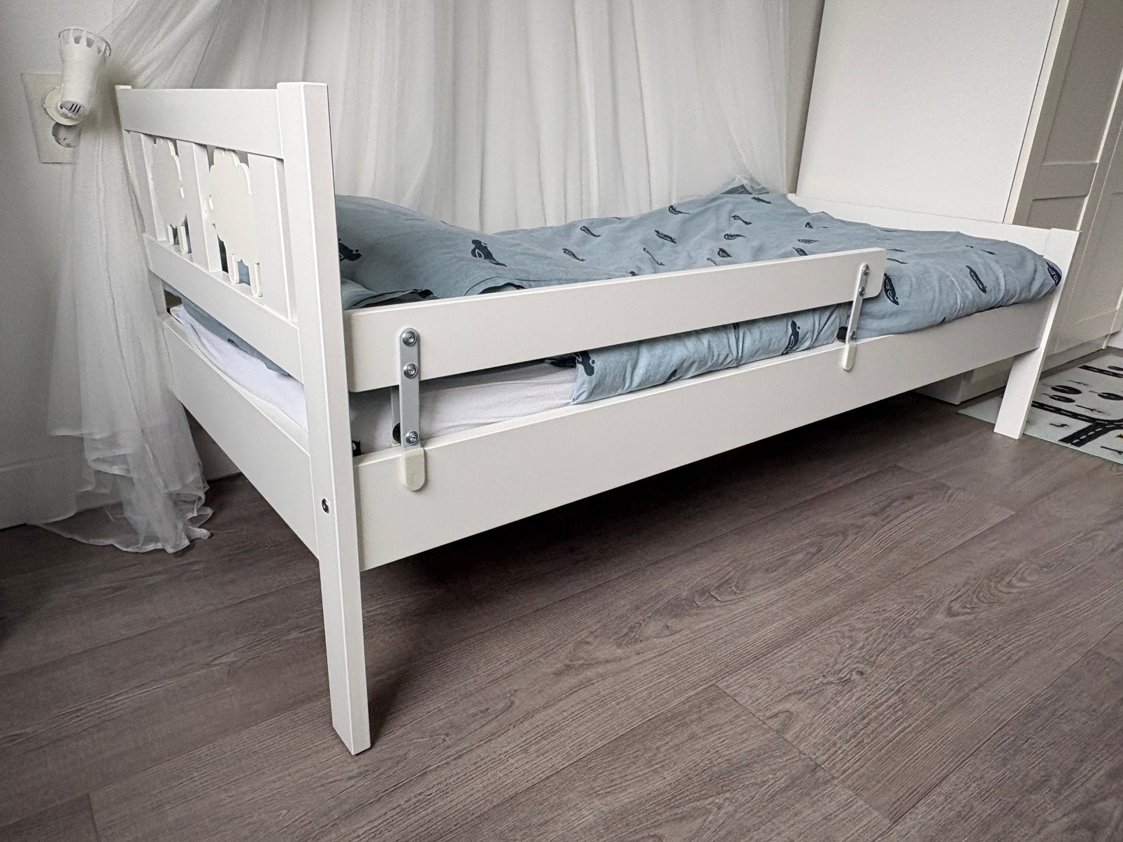 Ikea kleuterbed Kritter, Kinderen en Baby's, 70 tot 85 cm, 140 tot 160 cm, Zo goed als nieuw, Ophalen