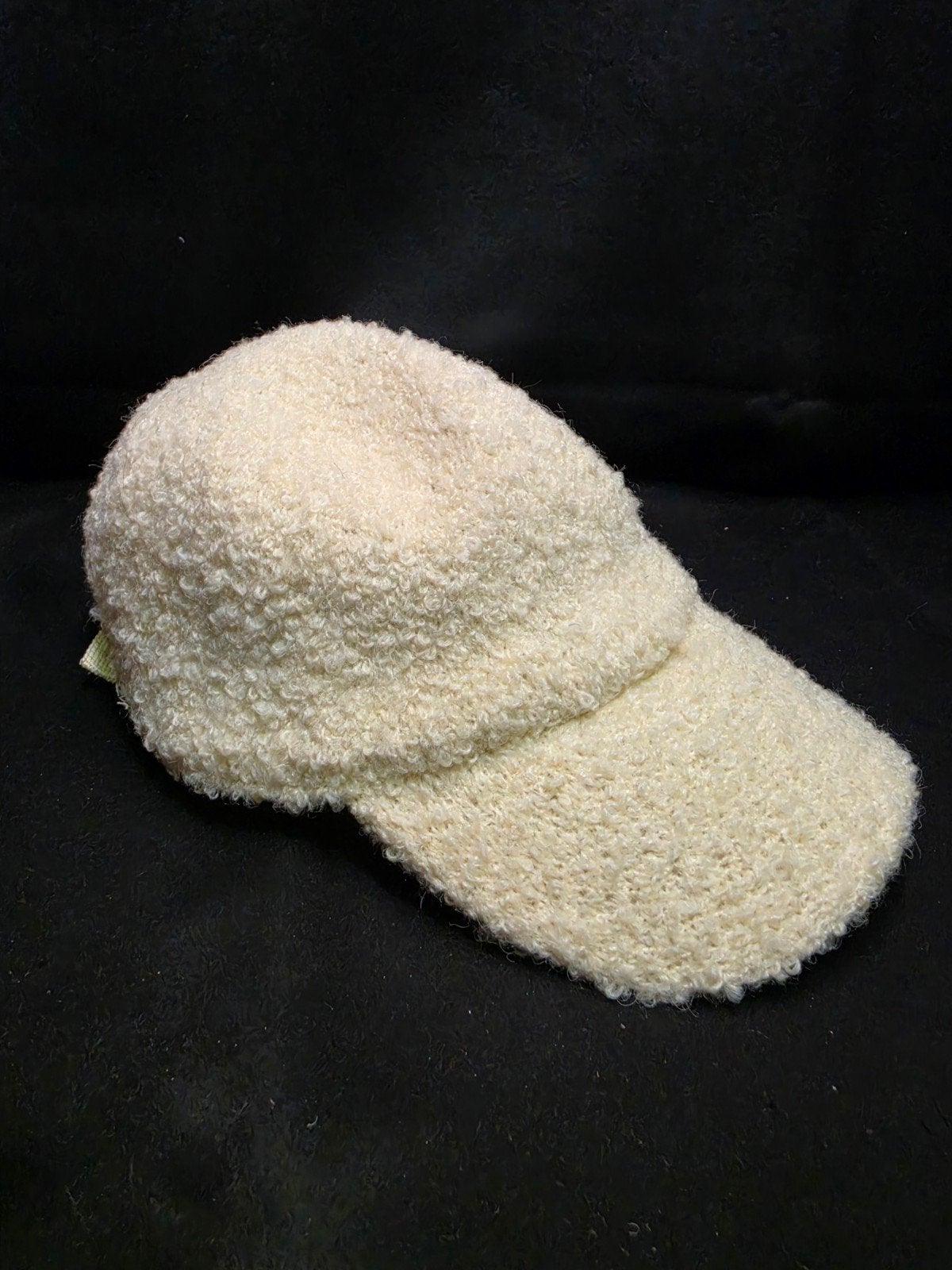 Michelle Bijou Teddy Pet Fluffy Baseball Cap Wit Viscose Wol, Kleding | Dames, Nieuw, Michelle Bijou