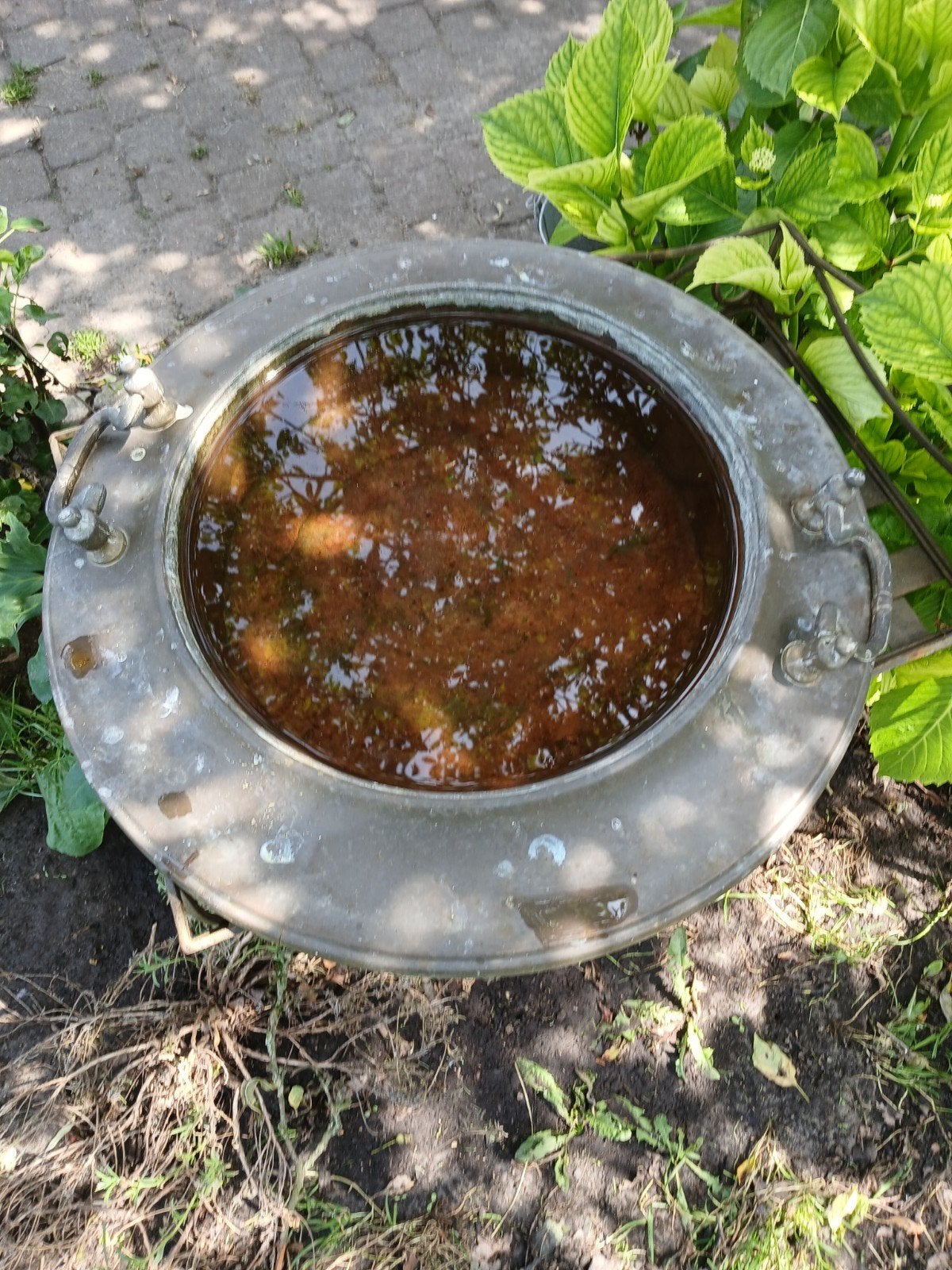 Antieke Vogel Drinkbak / Waterschaal voor Tuin, Tuin en Terras, Ophalen of Verzenden