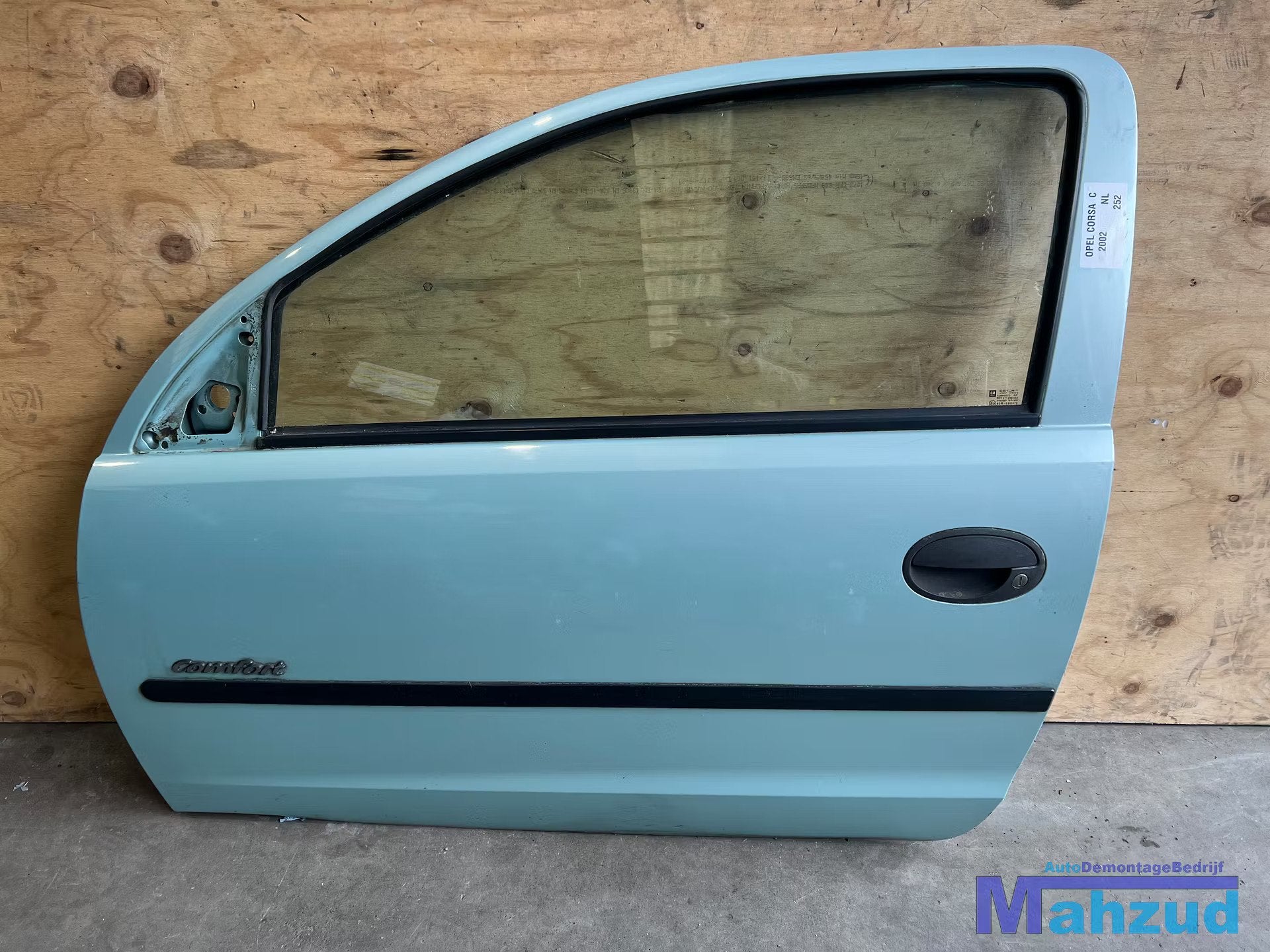 OPEL CORSA C Blauw links deur 3deurs 2000-2005, Auto-onderdelen, Gebruikt, Deur, Opel Automobile GmbH, Ophalen of Verzenden