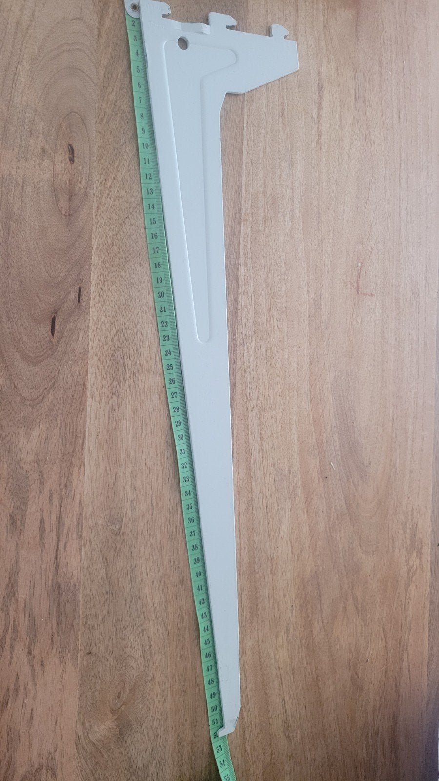 9 stuks witte plankdragers, 53 cm lang, Ophalen of Verzenden, Gebruikt