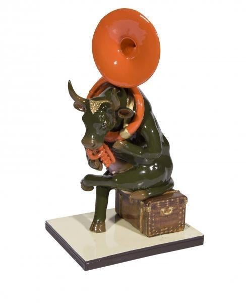 Nieuw Cow Parade koe Josephine au Trombone incl. verzending, Ophalen of Verzenden