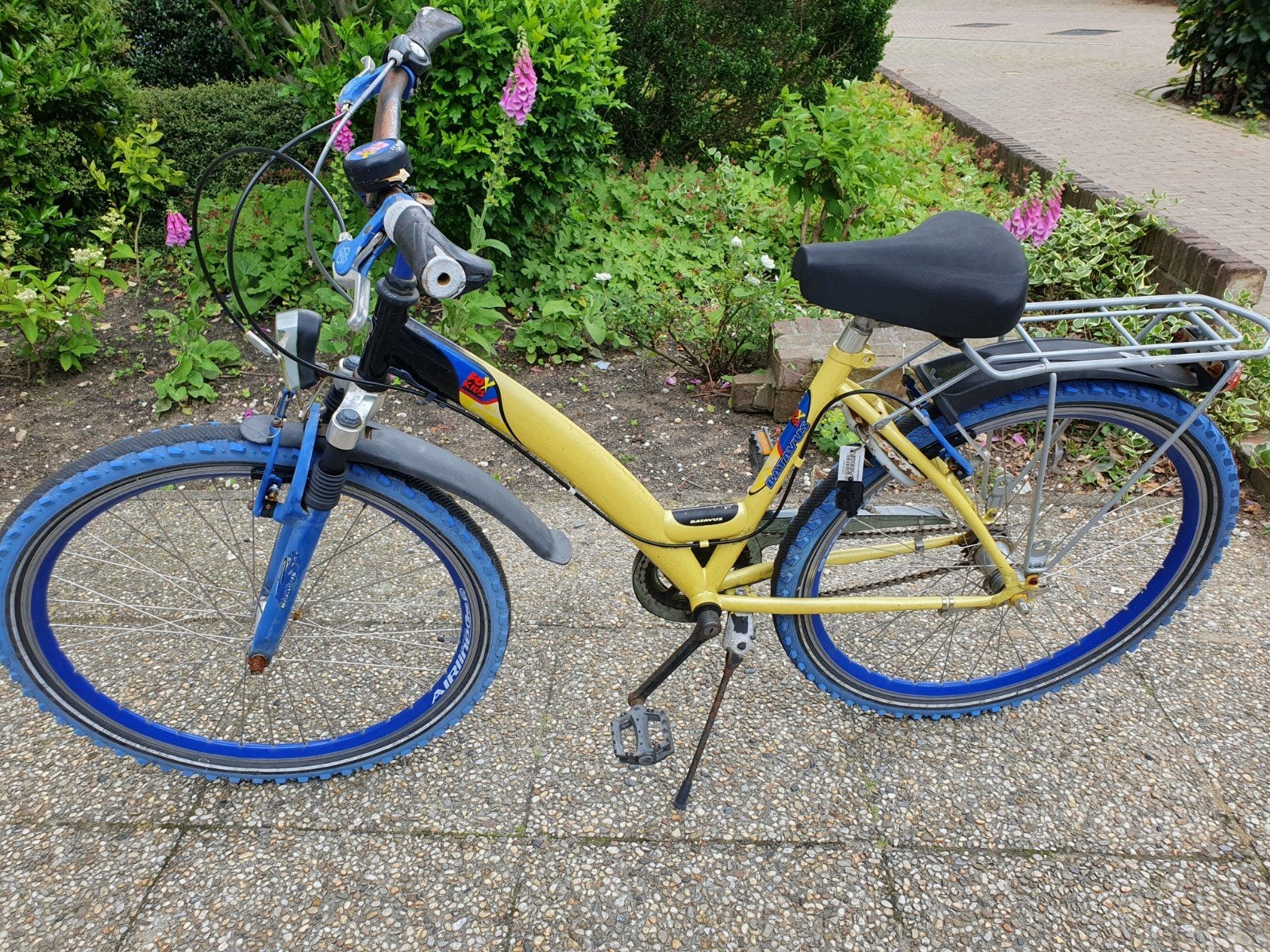 Kinderfiets Batavus Fox kids - Geel/Blauw, Fietsen en Brommers, Ophalen, Gebruikt, Batavus®