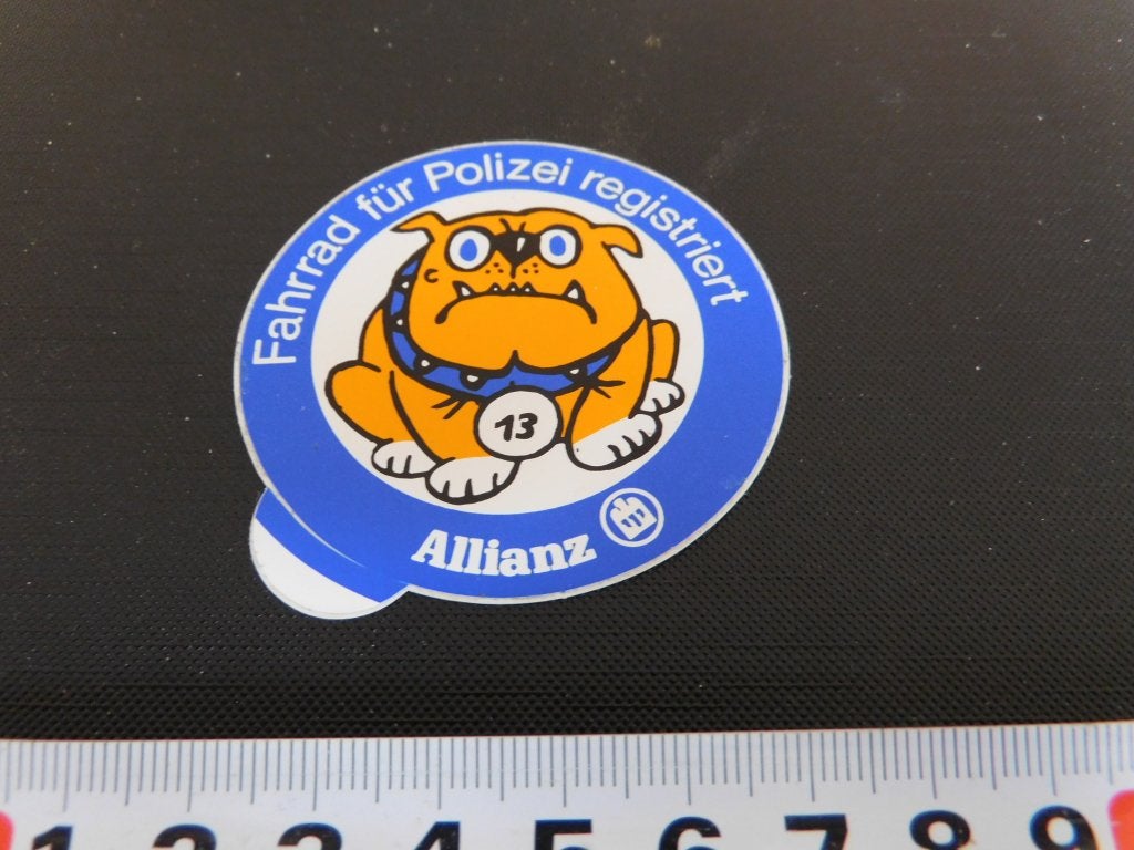 sticker Politie Polizei ALLIanz Fahrrad für polizei  Fiets, Ophalen, Zo goed als nieuw