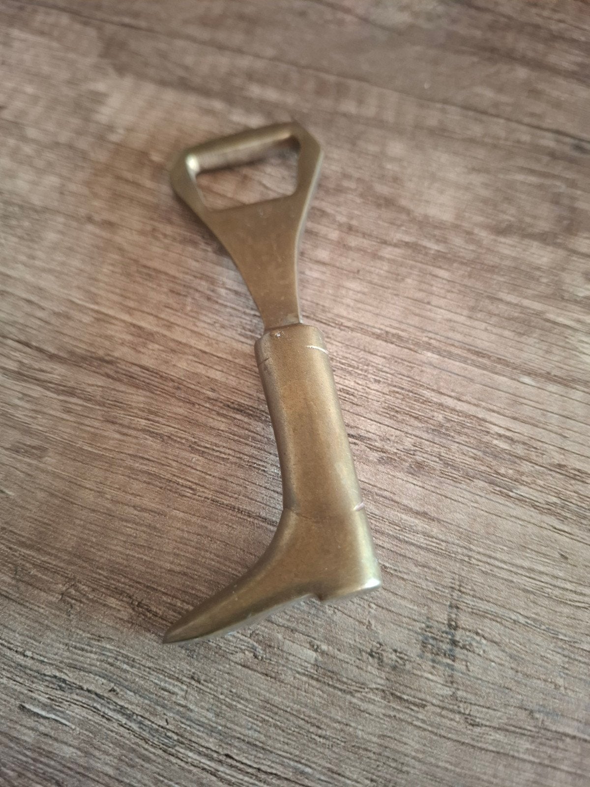 Vintage flesopener in laarsvorm, Ophalen