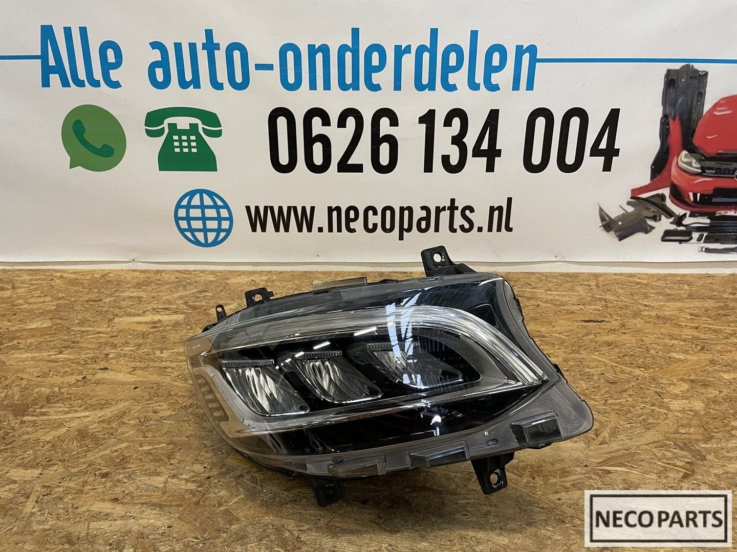 SPRINTER W910 VOL LED KOPLAMP RECHTS A9109065800 ORIGINEEL, Gebruikt, -, Ophalen of Verzenden, -