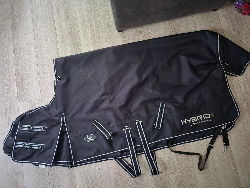 Deken Horsegear Hybrid 1200D 0gr Zwart, Dieren en Toebehoren, Horsegear, 0 g, Ophalen of Verzenden, Zo goed als nieuw