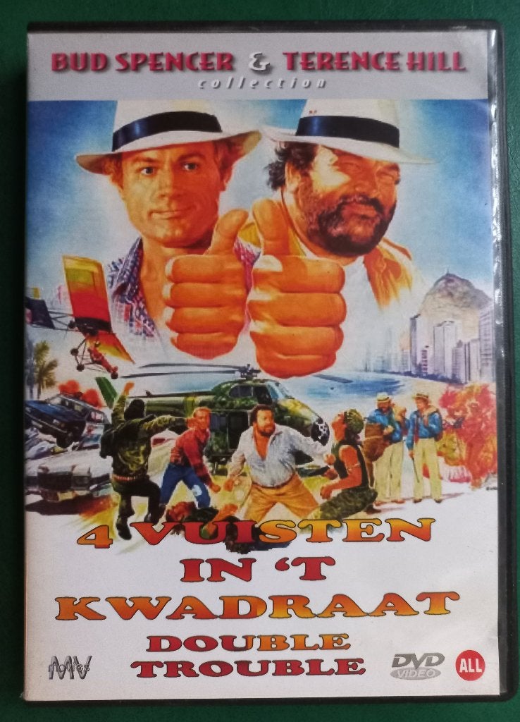 4 Vuisten in het kwadraat / Double Trouble (1984), Alle leeftijden, Nederlands, Ophalen of Verzenden, Zo goed als nieuw