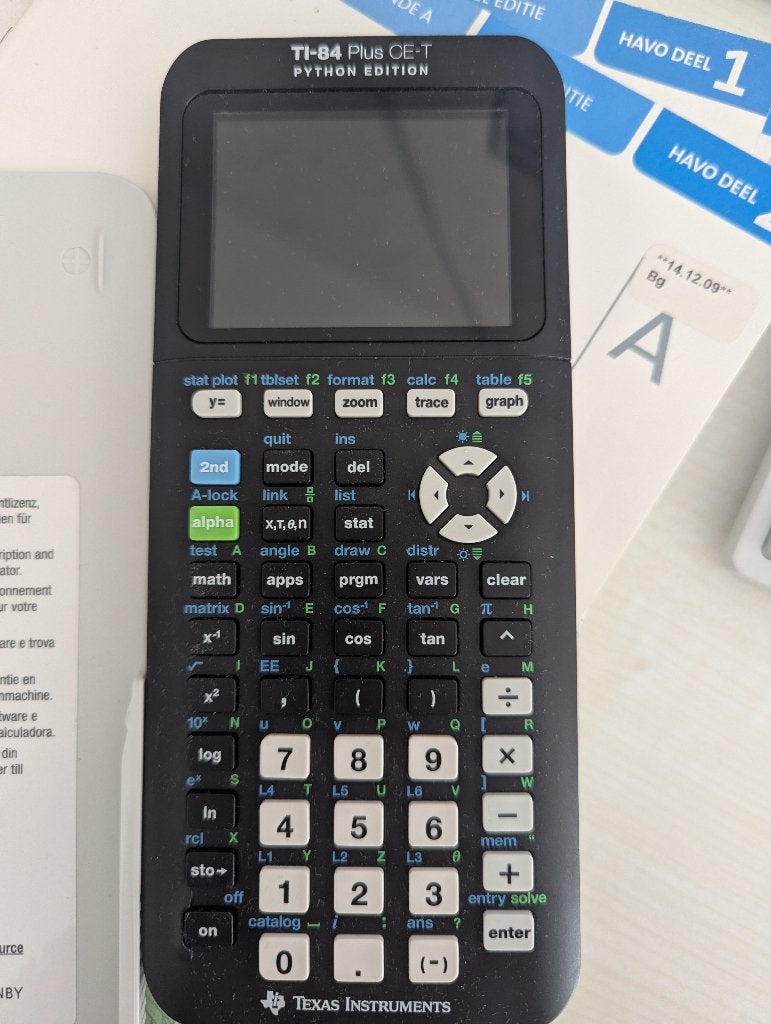 Texas Instruments TI-84 Plus CE-T Python edition, Diversen, Rekenmachines, Ophalen of Verzenden, Grafische rekenmachine, Zo goed als nieuw