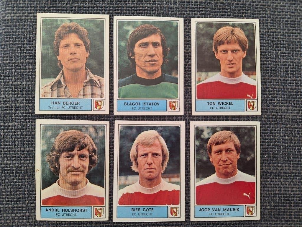 Panini Voetbal 78 FC Utrecht 6x, Verzenden, Zo goed als nieuw, Sticker