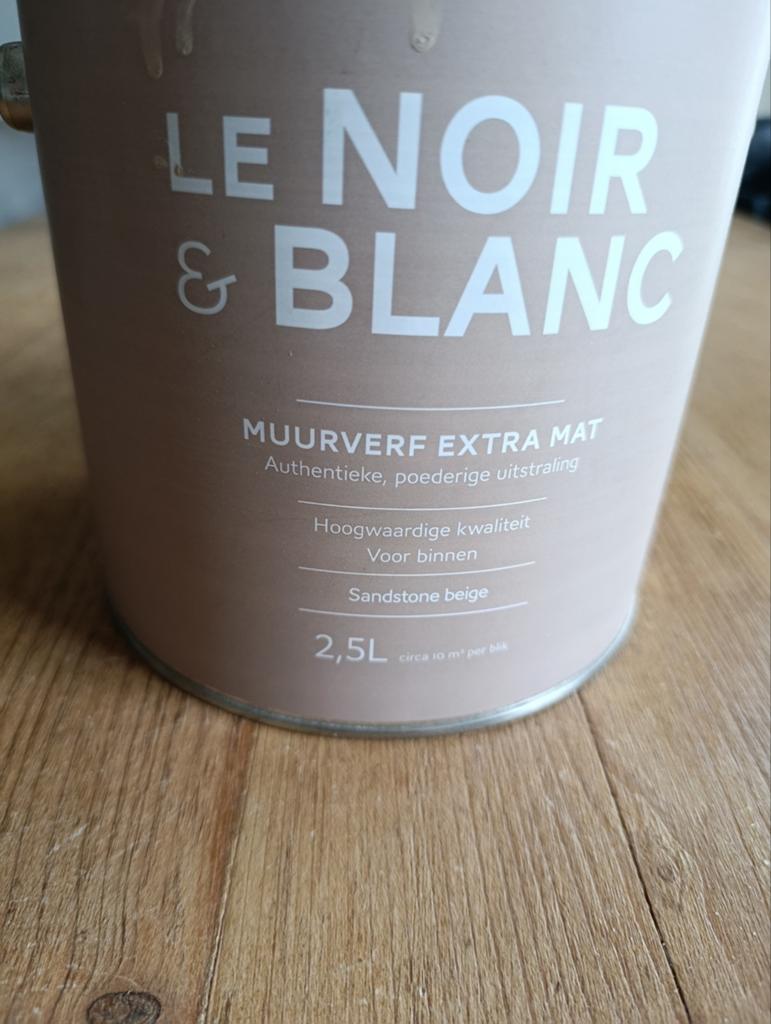 Karwei Le Noir & Blanc Muurverf Sandstone Beige 2.5L, Ophalen, Nieuw, Verfspuit of Verfpomp