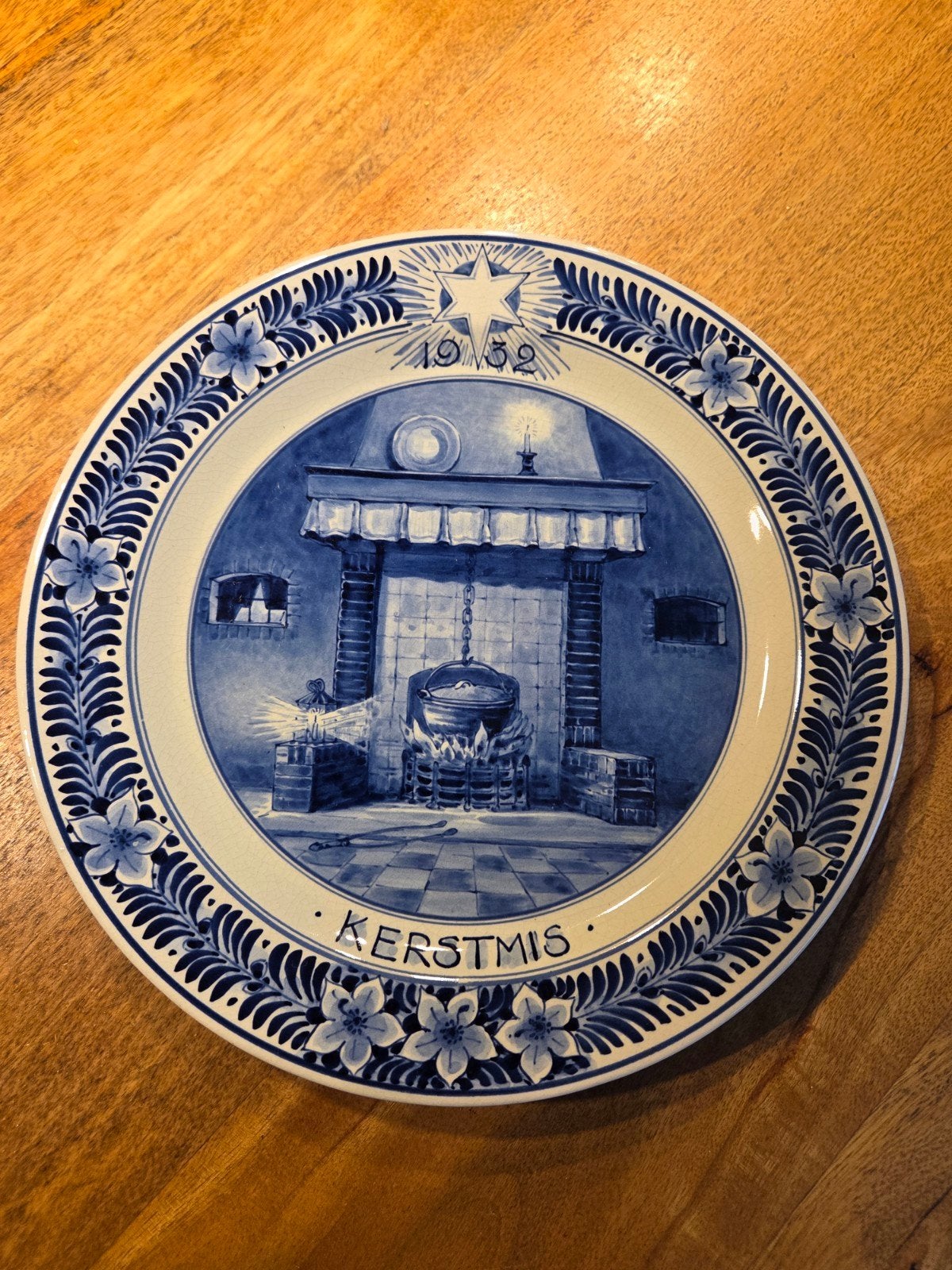 Origineel Royal Delft kerstbord 1932, B van de Brink, Ophalen of Verzenden