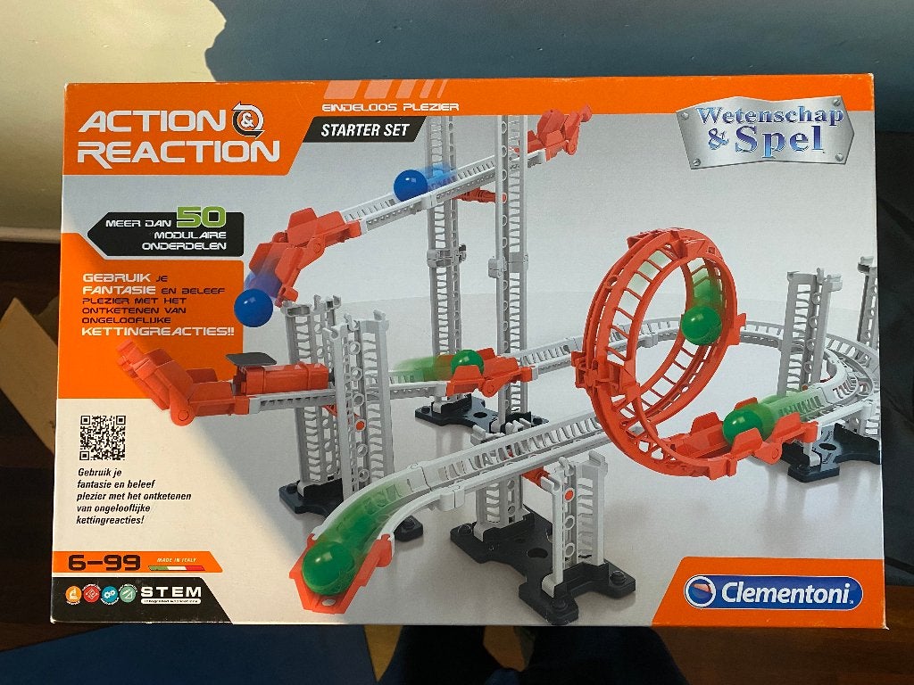 Clementoni knikkerbaan, Ophalen, Gebruikt, Bouwen