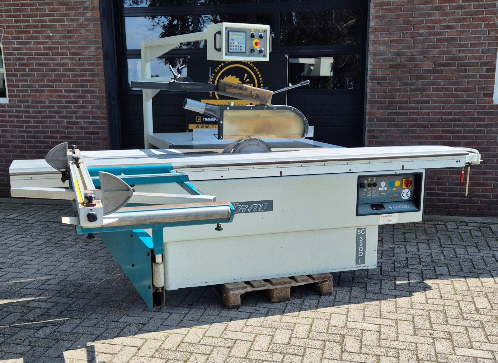 Griggio formaatzaag CE cnc geleider elektrisch hoog schuin, Ophalen of Verzenden, 1200 watt of meer, 70 mm of meer