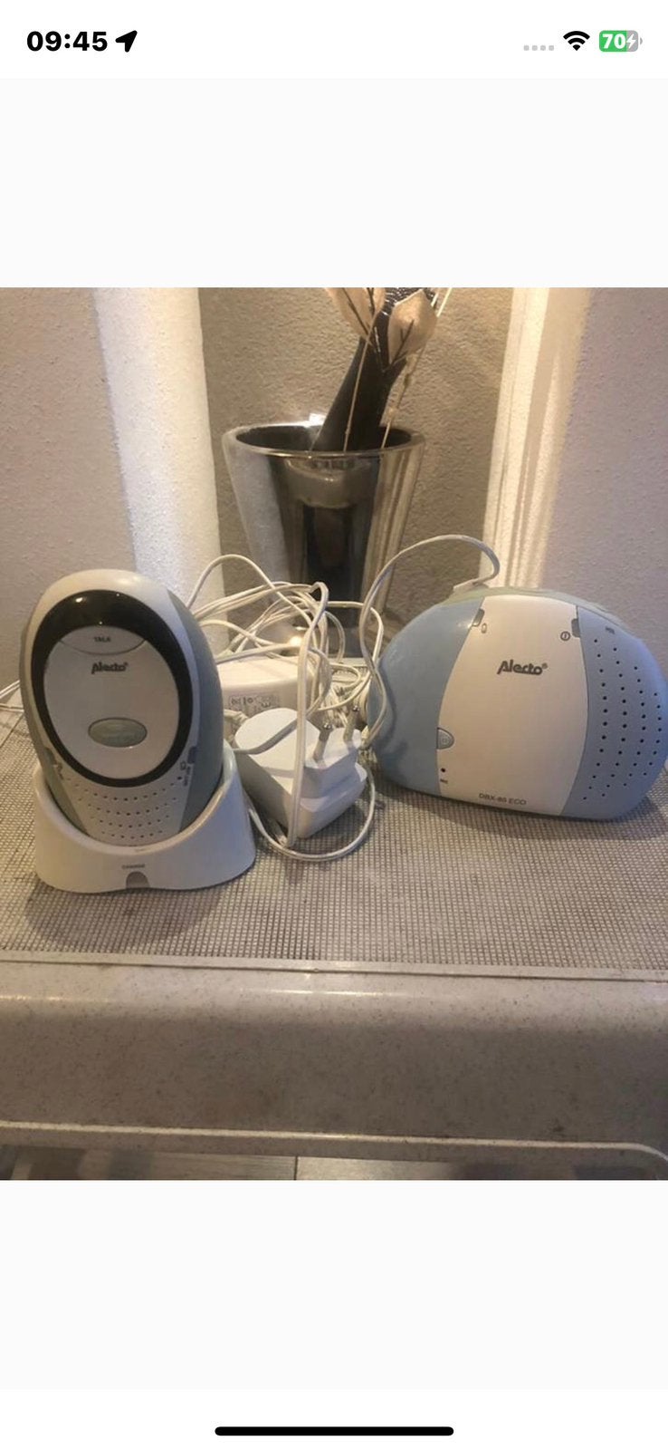 Te koop: goed werkende Alecto babyfoon DBX—85, Kinderen en Baby's, Babyfoons, Ophalen of Verzenden, Zo goed als nieuw, 250 meter of meer