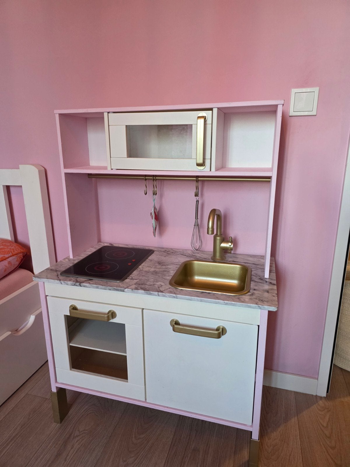Ikea Speelkeuken - Uniek Roze met Marmerlook, Ophalen, Zo goed als nieuw, Hout, Speelkeuken