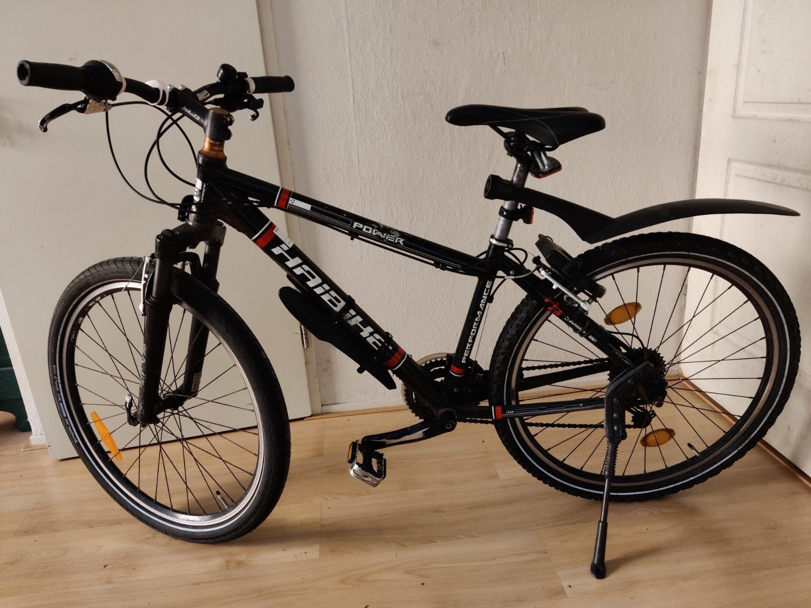 Zwarte mountainbike merk Haibike, Gebruikt, Hardtail, Velgrem, Ophalen