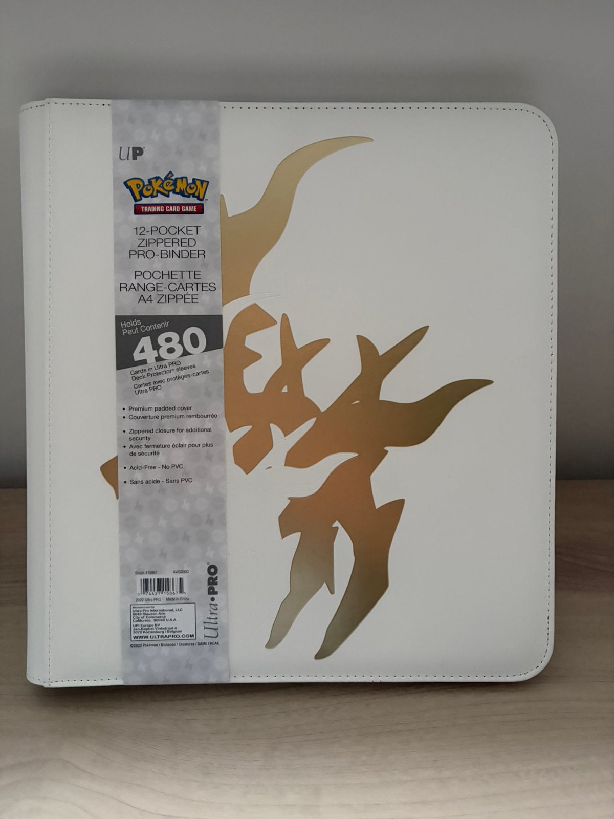 Pokémon Elite Series Arceus 12-Pocket Zippered Pro Binder