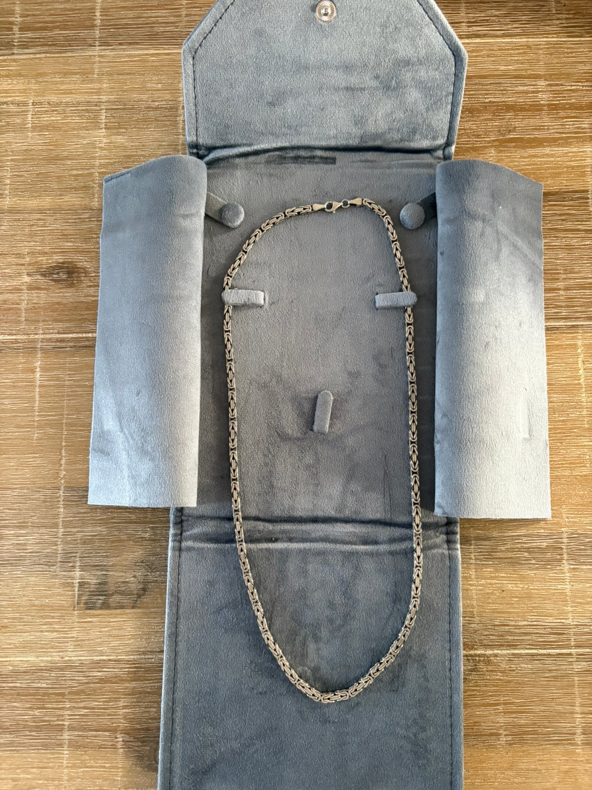 Zilveren koningsketting 52 gram 63 cm, Sieraden, Tassen en Uiterlijk, Ophalen, Zo goed als nieuw, Zilver