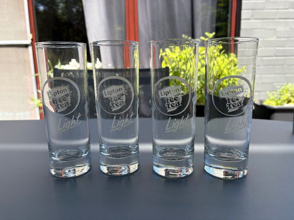 4 Ice Tea Light Glazen, Ophalen of Verzenden, Nieuw, Frisdrankglas