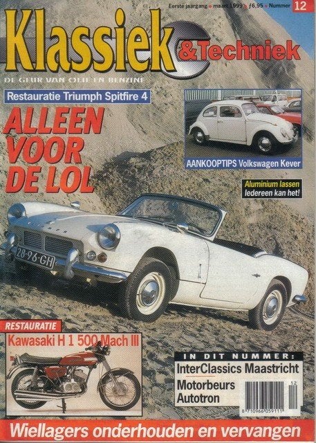 Klassiek & Techniek 12 1999 : Triumph Spitfire 4 - VW Kever, Ophalen of Verzenden, Gelezen, Algemeen