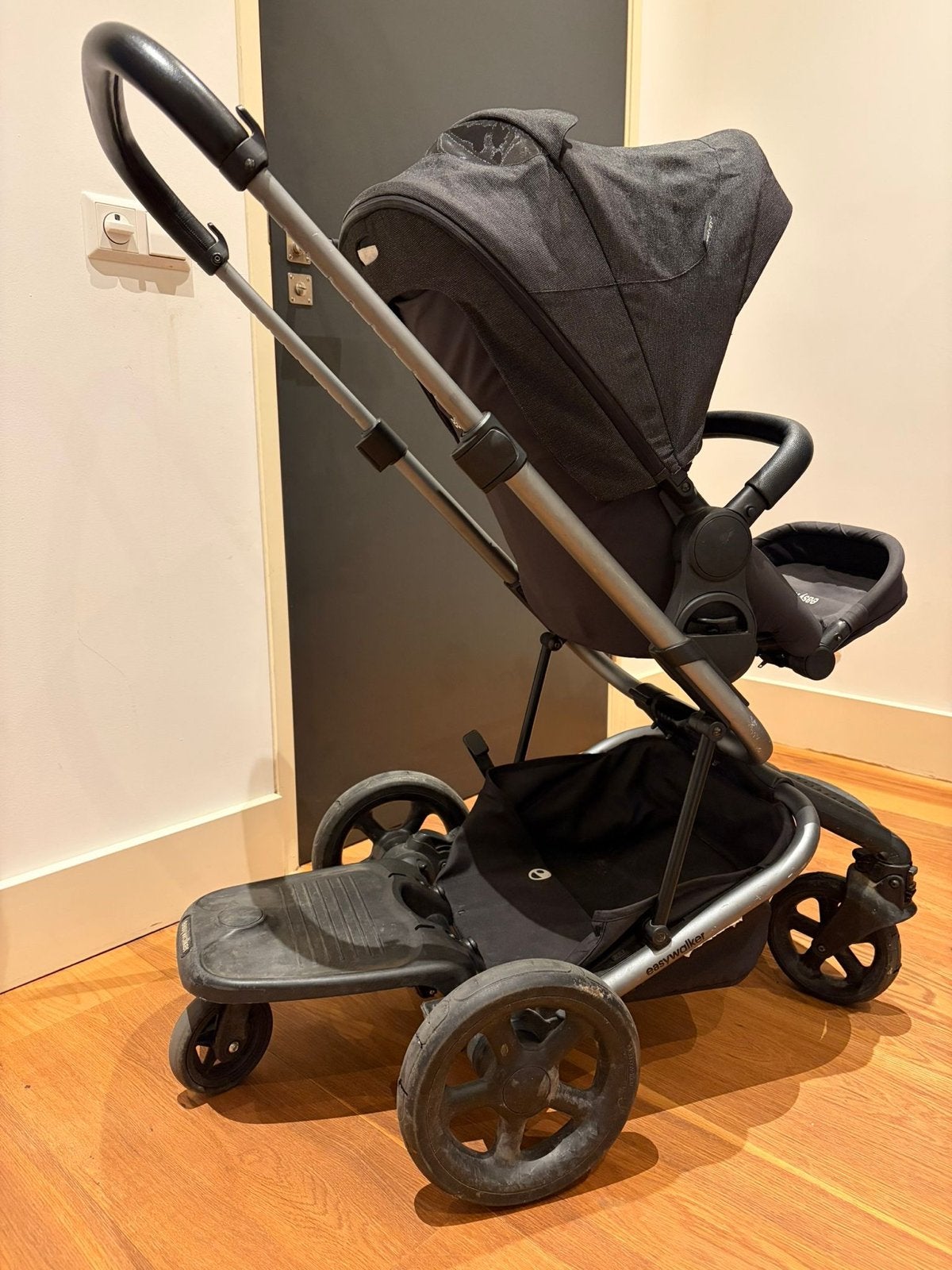 Easywalker Harvey 2 kinderwagen met meerijdplankje, Gebruikt, Duowagen, Combiwagen, Ophalen