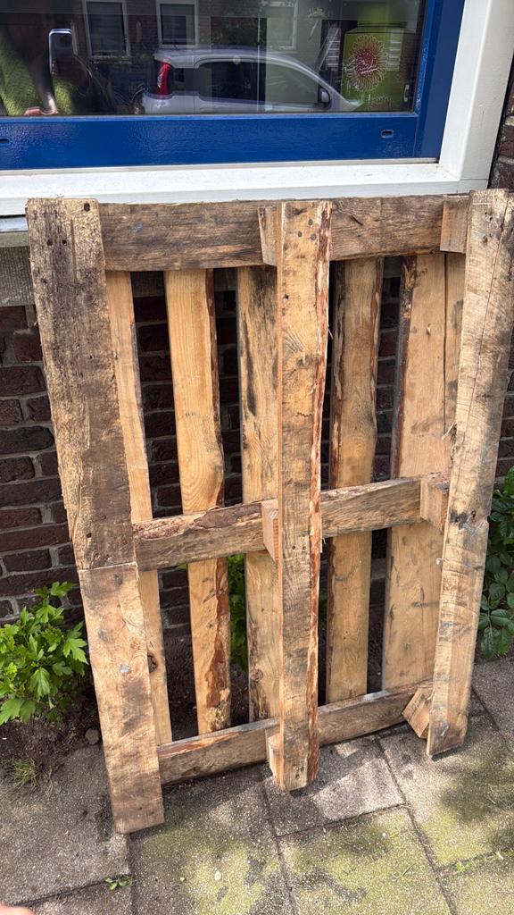 Gratis Houten pallets, Ophalen, Zo goed als nieuw, Pallet, Minder dan 200 cm