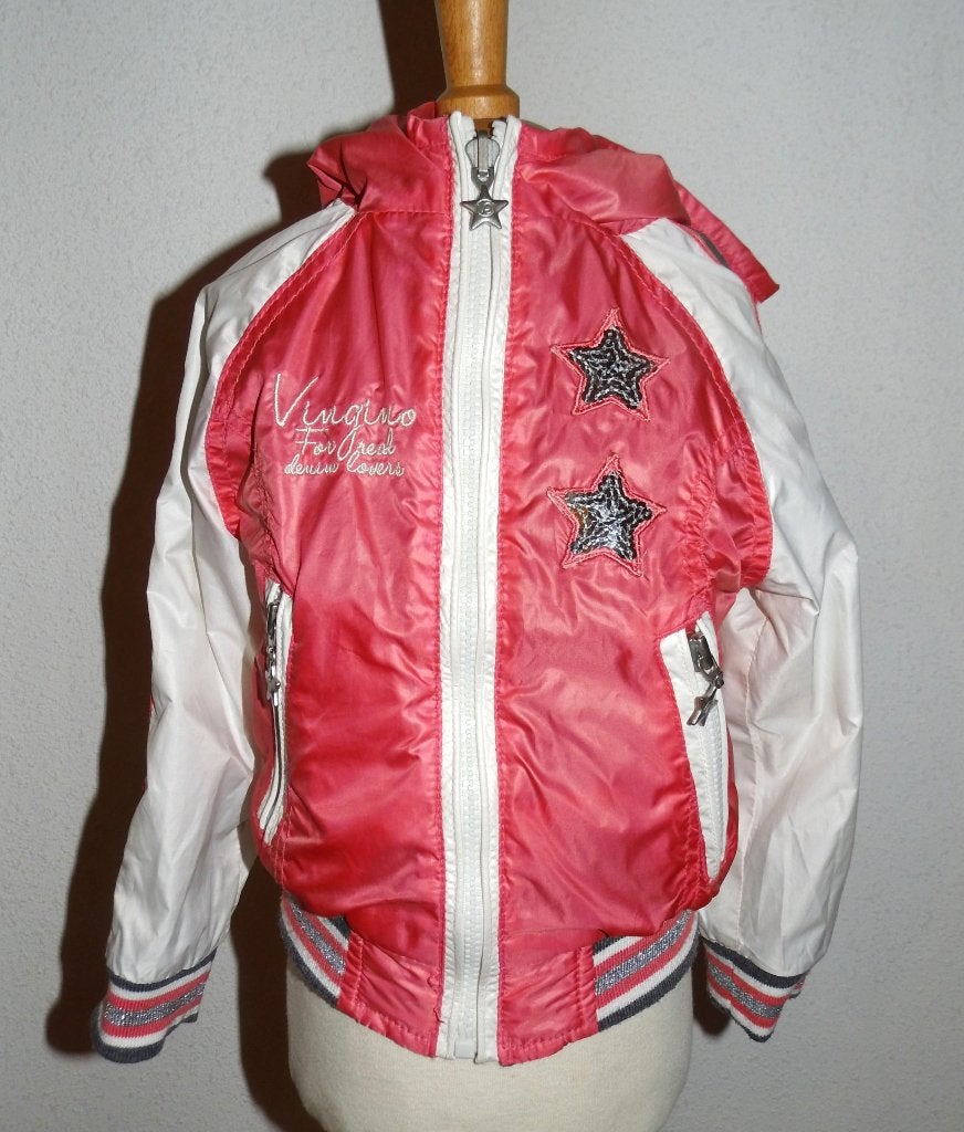 aparte reversible Vingino jas jack maat 1 - 86, Kinderen en Baby's, Meisje, Ophalen of Verzenden, Zo goed als nieuw, Vingino