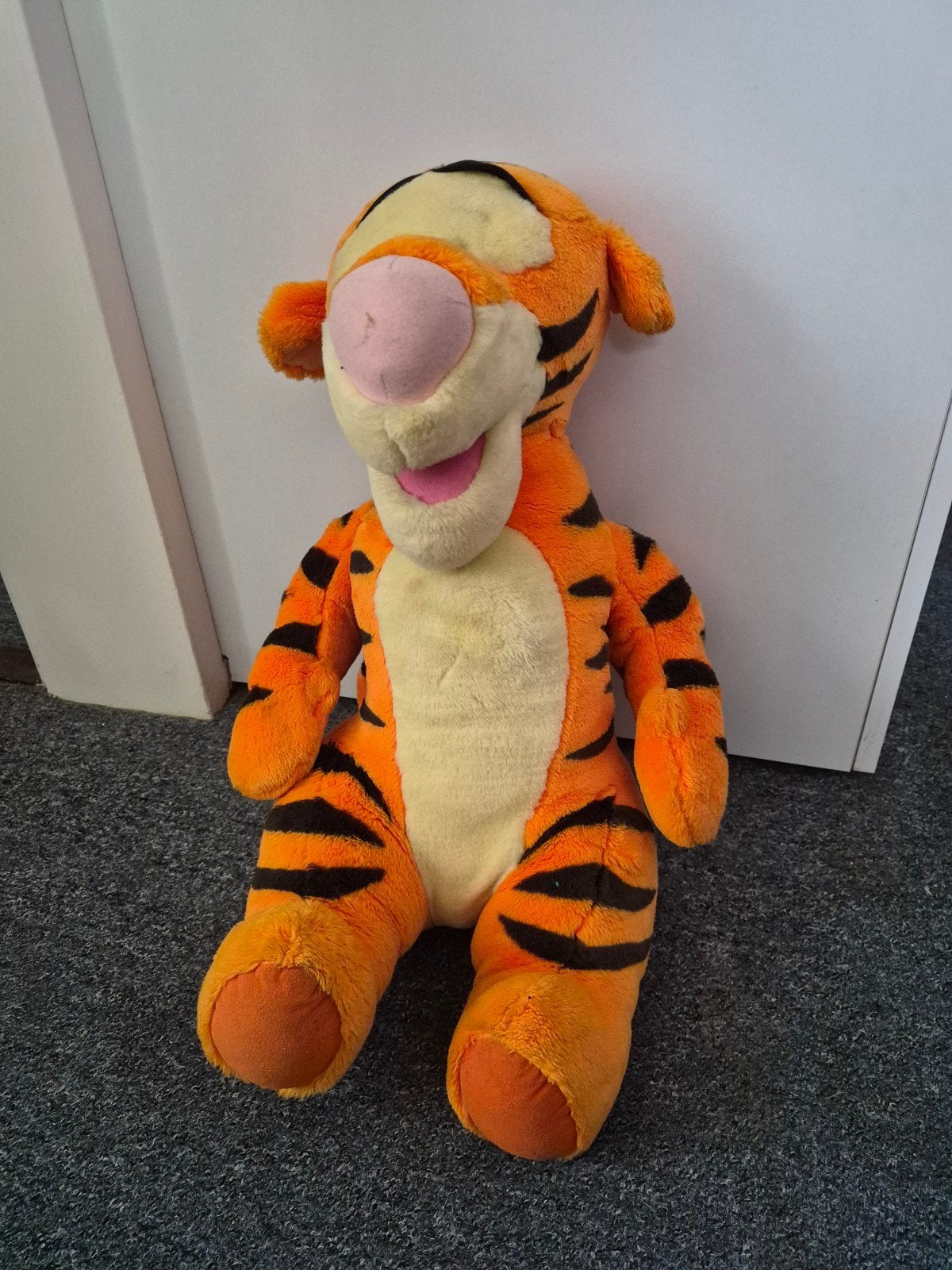 Tijgertje knuffel Disney Winnie de Poeh - I talk!, Ophalen, Oranje, Middelgroot (20 tot 80 cm), Tijger