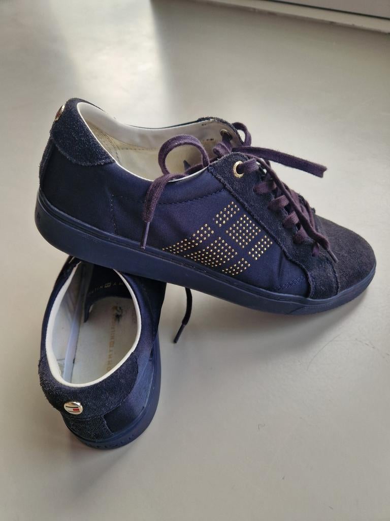 Tommy Hilfiger blauwe sneakers - maat 39, Tommy Hilfiger, Ophalen of Verzenden, Blauw, Sneakers of Gympen