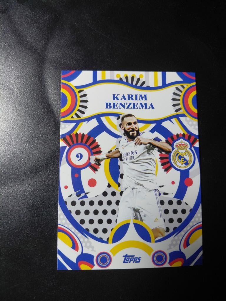 Karim benzema (real madrid) topps insert, Verzamelen, Sportartikelen en Voetbal, Ophalen of Verzenden, Nieuw, Buitenlandse clubs