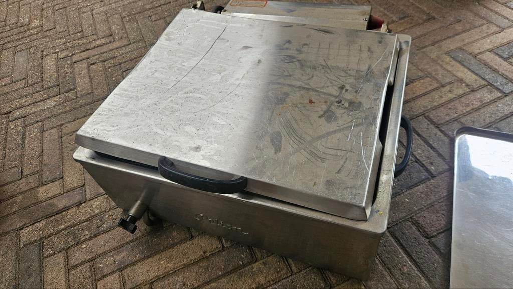 2 stuks RVS industriële bak/frituur unit Pelion 400V, 4 liter of meer, Ophalen, Gebruikt