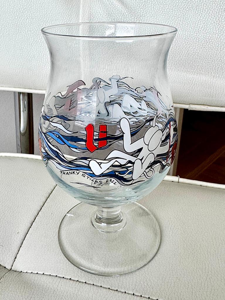 Duvel bierglas limited edition art collection 2022, Verzenden, Nieuw, Glas of Glazen, Duvel