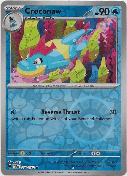 Temporal Forces,  Croconaw [reverse] 40/162, Verzenden, Nieuw, Losse kaart