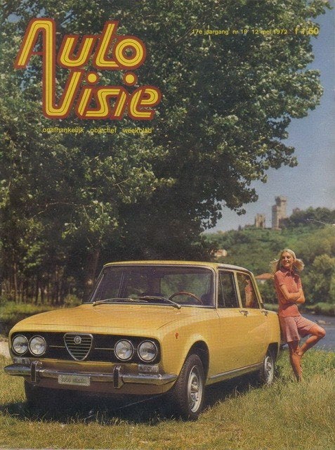 Autovisie 19 1972 : Simca 1000 Rallye 1 - Fiat 132 - Citroen, Ophalen of Verzenden, Gelezen, Algemeen