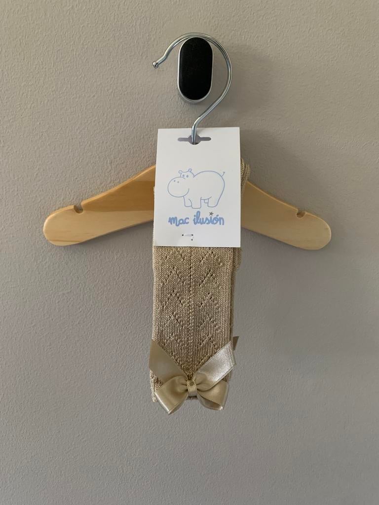 Nieuw - Mac Ilusion beige kniekousen maat 80, Kinderen en Baby's, Babykleding | Maat 80, Ophalen of Verzenden, Nieuw, Meisje, Overige typen